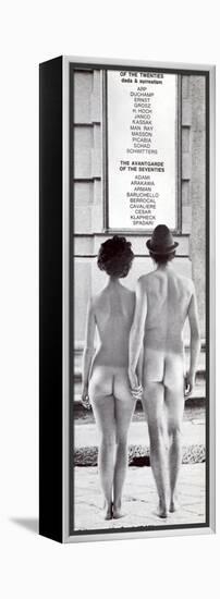 Poster Advertising an Exhibition at the Galleria Schwarz, Milan, C.1970S-null-Framed Premier Image Canvas