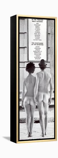 Poster Advertising an Exhibition at the Galleria Schwarz, Milan, C.1970S-null-Framed Premier Image Canvas