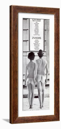 Poster Advertising an Exhibition at the Galleria Schwarz, Milan, C.1970S-null-Framed Photographic Print