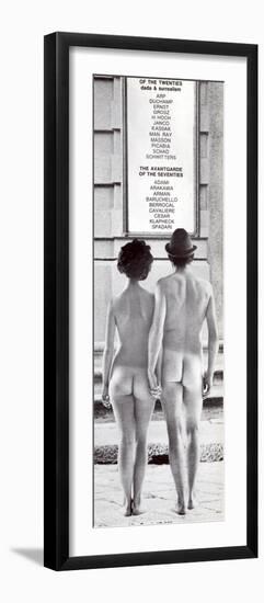 Poster Advertising an Exhibition at the Galleria Schwarz, Milan, C.1970S-null-Framed Photographic Print