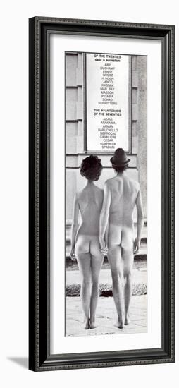 Poster Advertising an Exhibition at the Galleria Schwarz, Milan, C.1970S-null-Framed Photographic Print