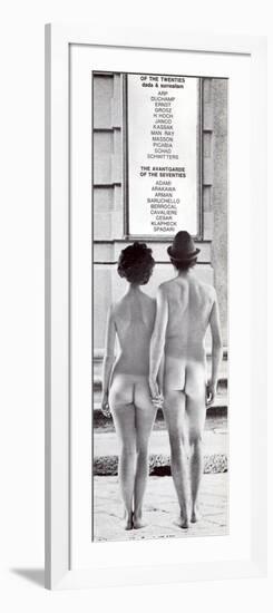 Poster Advertising an Exhibition at the Galleria Schwarz, Milan, C.1970S-null-Framed Photographic Print