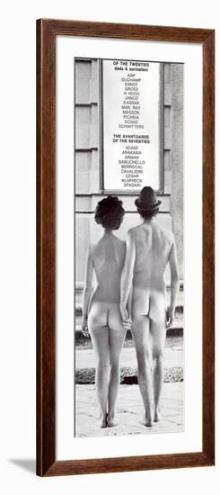 Poster Advertising an Exhibition at the Galleria Schwarz, Milan, C.1970S-null-Framed Photographic Print