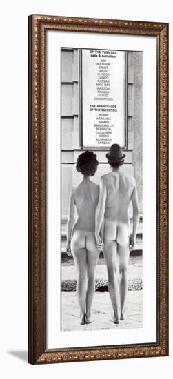 Poster Advertising an Exhibition at the Galleria Schwarz, Milan, C.1970S-null-Framed Photographic Print