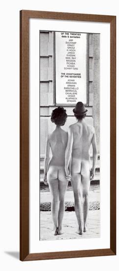 Poster Advertising an Exhibition at the Galleria Schwarz, Milan, C.1970S-null-Framed Photographic Print