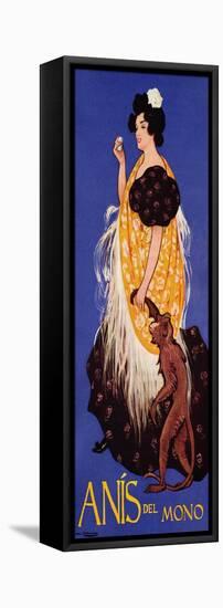 Poster Advertising Anis Del Mono (Colour Litho)-Ramon Casas i Carbo-Framed Premier Image Canvas