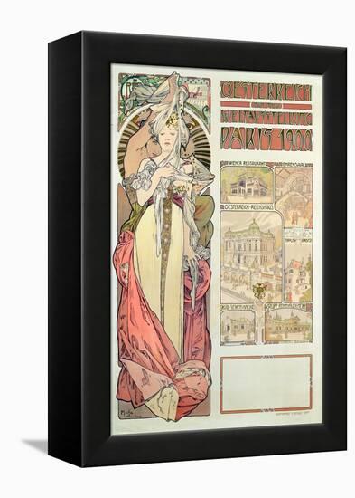 Poster Advertising 'Austria at the International Exposition, Paris 1900', 1900-Alphonse Mucha-Framed Premier Image Canvas