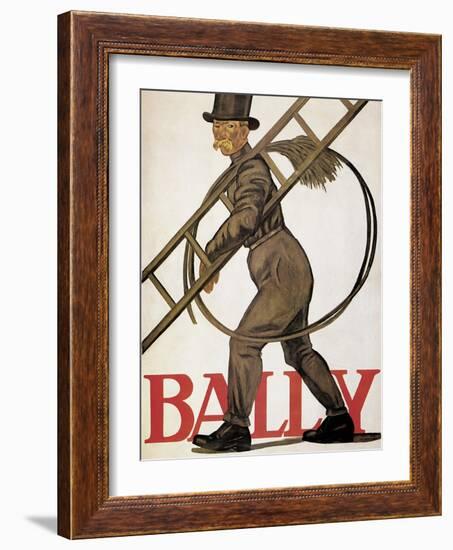 Poster Advertising 'Bally' Leather, 1926-Emil Cardinaux-Framed Giclee Print