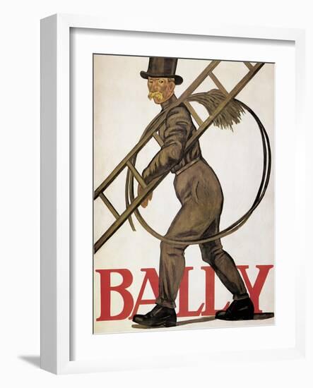 Poster Advertising 'Bally' Leather, 1926-Emil Cardinaux-Framed Giclee Print