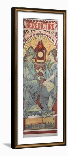 Poster Advertising 'Benedictine' Liqueur, 1898-Alphonse Mucha-Framed Giclee Print