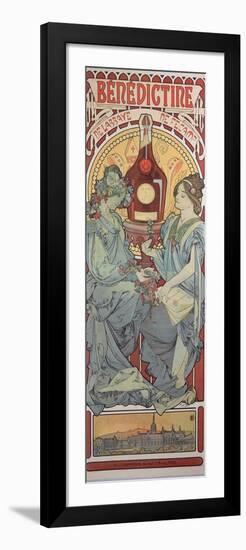 Poster Advertising 'Benedictine' Liqueur, 1898-Alphonse Mucha-Framed Giclee Print