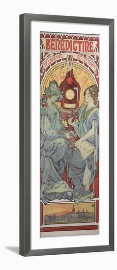 Poster Advertising 'Benedictine' Liqueur, 1898-Alphonse Mucha-Framed Giclee Print