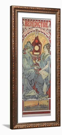 Poster Advertising 'Benedictine' Liqueur, 1898-Alphonse Mucha-Framed Giclee Print