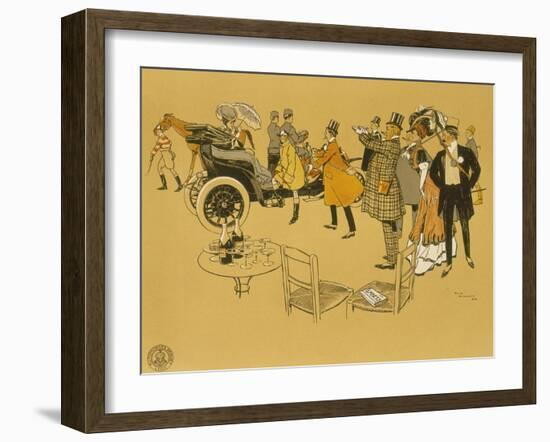 Poster Advertising Berliet Cars, 1906-René Vincent-Framed Giclee Print