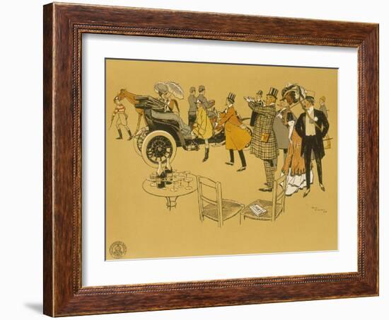 Poster Advertising Berliet Cars, 1906-René Vincent-Framed Giclee Print