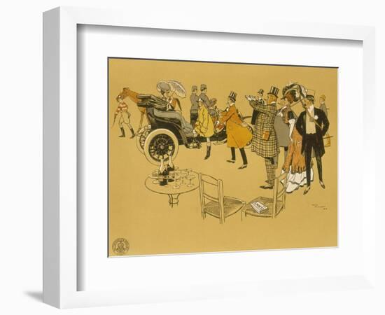 Poster Advertising Berliet Cars, 1906-René Vincent-Framed Giclee Print