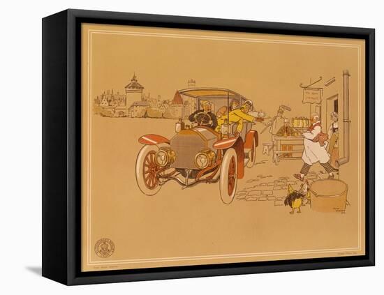 Poster Advertising Berliet Cars, 1906-René Vincent-Framed Premier Image Canvas