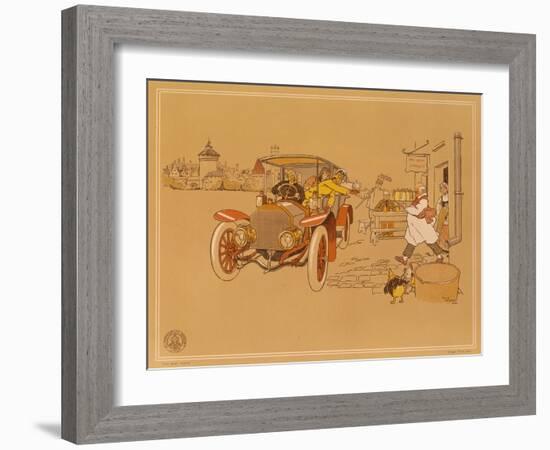 Poster Advertising Berliet Cars, 1906-René Vincent-Framed Giclee Print