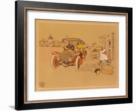 Poster Advertising Berliet Cars, 1906-René Vincent-Framed Giclee Print