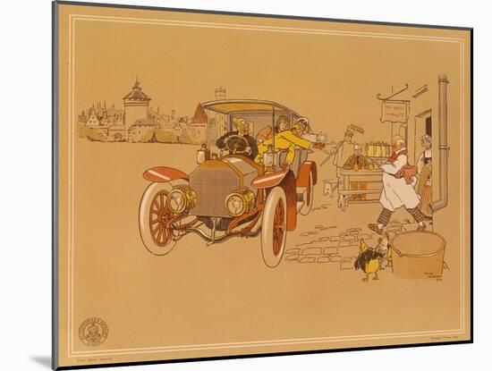 Poster Advertising Berliet Cars, 1906-René Vincent-Mounted Giclee Print