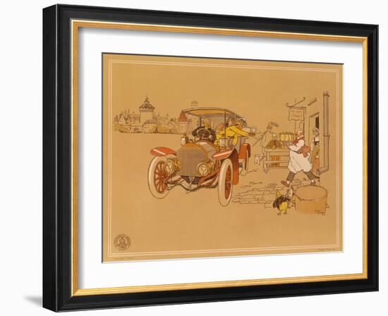 Poster Advertising Berliet Cars, 1906-René Vincent-Framed Giclee Print