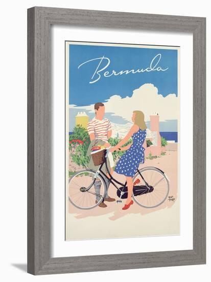 Poster Advertising Bermuda, c.1956-Adolph Treidler-Framed Giclee Print