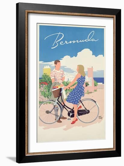 Poster Advertising Bermuda, c.1956-Adolph Treidler-Framed Giclee Print