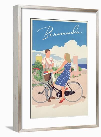 Poster Advertising Bermuda, c.1956-Adolph Treidler-Framed Giclee Print