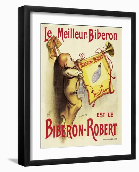 Poster Advertising 'Biberon-Robert' Baby Bottles-Firmin Bonisset-Framed Giclee Print