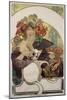 Poster Advertising 'Bieres De La Meuse', about 1897-Alphonse Mucha-Mounted Giclee Print