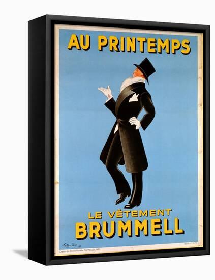 Poster Advertising 'Brummel' Clothing for Men at 'Printemps' Department Store, 1936-Leonetto Cappiello-Framed Premier Image Canvas