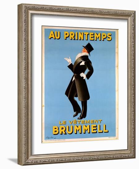 Poster Advertising 'Brummel' Clothing for Men at 'Printemps' Department Store, 1936-Leonetto Cappiello-Framed Giclee Print