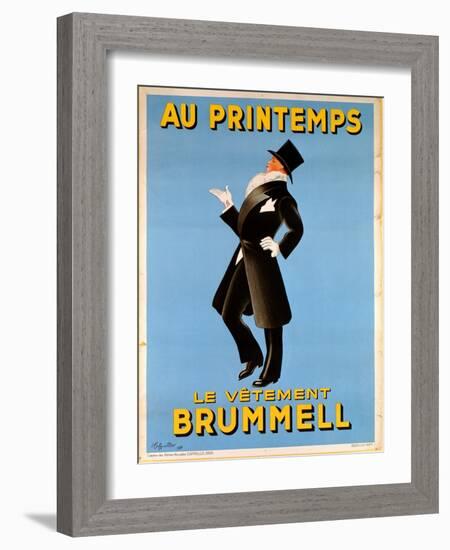 Poster Advertising 'Brummel' Clothing for Men at 'Printemps' Department Store, 1936-Leonetto Cappiello-Framed Giclee Print