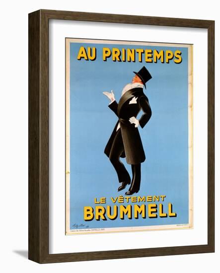 Poster Advertising 'Brummel' Clothing for Men at 'Printemps' Department Store, 1936-Leonetto Cappiello-Framed Giclee Print