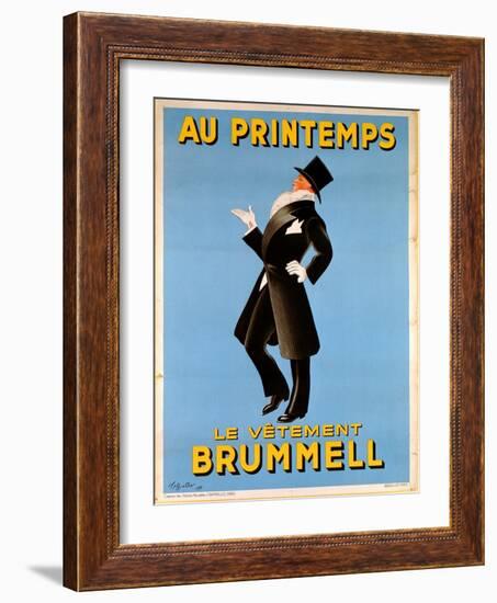 Poster Advertising 'Brummel' Clothing for Men at 'Printemps' Department Store, 1936-Leonetto Cappiello-Framed Giclee Print