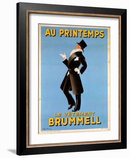 Poster Advertising 'Brummel' Clothing for Men at 'Printemps' Department Store, 1936-Leonetto Cappiello-Framed Giclee Print