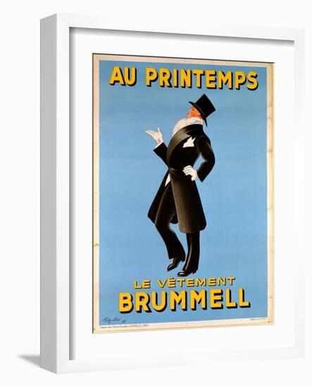 Poster Advertising 'Brummel' Clothing for Men at 'Printemps' Department Store, 1936-Leonetto Cappiello-Framed Giclee Print