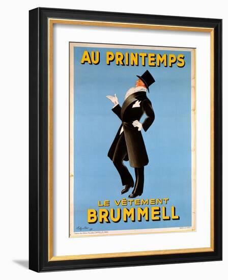 Poster Advertising 'Brummel' Clothing for Men at 'Printemps' Department Store, 1936-Leonetto Cappiello-Framed Giclee Print