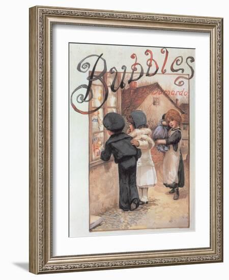 Poster Advertising 'Bubbles' Magazine-null-Framed Giclee Print