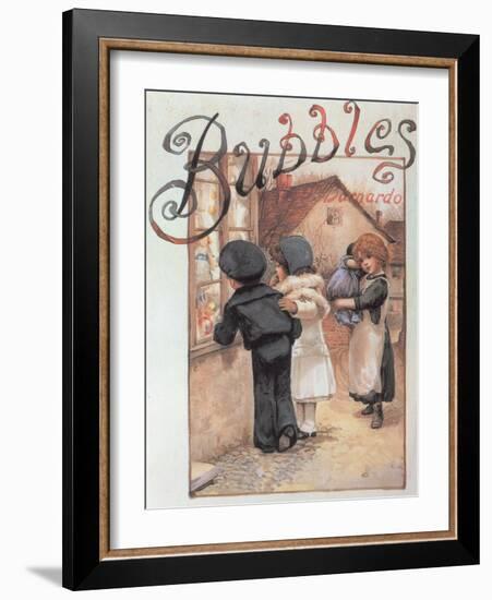 Poster Advertising 'Bubbles' Magazine-null-Framed Giclee Print