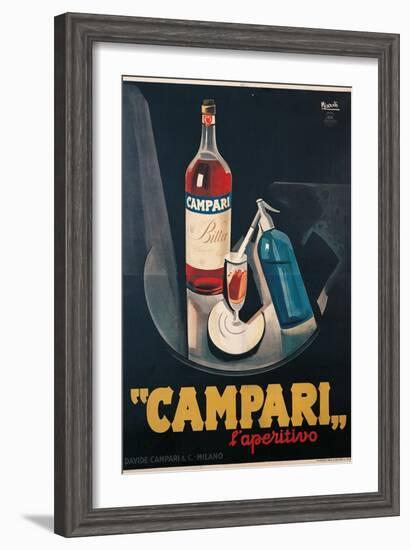 Poster Advertising Campari l'aperitivo-Marcello Nizzoli-Framed Art Print