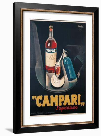 Poster Advertising Campari l'aperitivo-Marcello Nizzoli-Framed Art Print