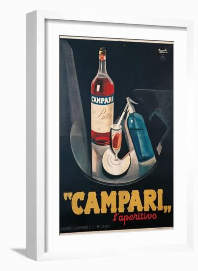 Poster Advertising Campari l'aperitivo-Marcello Nizzoli-Framed Art Print