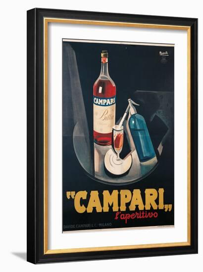 Poster Advertising Campari l'aperitivo-Marcello Nizzoli-Framed Art Print