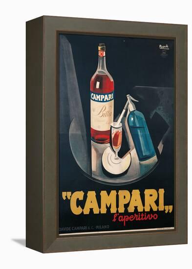 Poster Advertising Campari Laperitivo-Marcello Nizzoli-Framed Premier Image Canvas