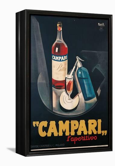 Poster Advertising Campari Laperitivo-Marcello Nizzoli-Framed Premier Image Canvas