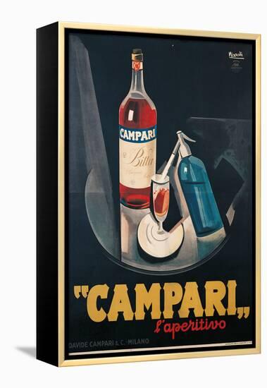 Poster Advertising Campari Laperitivo-Marcello Nizzoli-Framed Premier Image Canvas