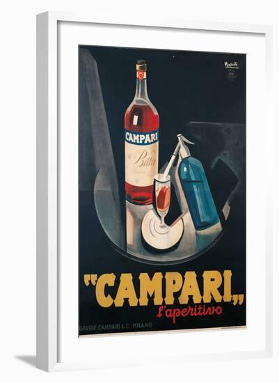 Poster Advertising Campari Laperitivo-Marcello Nizzoli-Framed Giclee Print