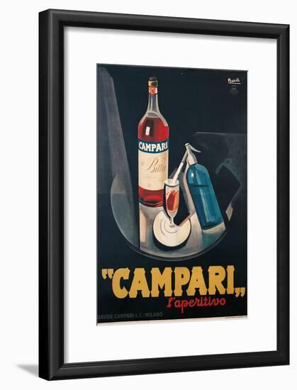 Poster Advertising Campari Laperitivo-Marcello Nizzoli-Framed Giclee Print