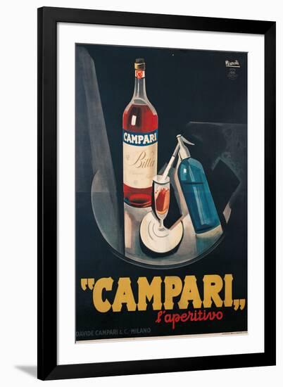 Poster Advertising Campari Laperitivo-Marcello Nizzoli-Framed Premium Giclee Print